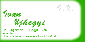 ivan ujhegyi business card